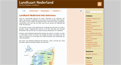 Desktop Screenshot of landkaartnederland.net